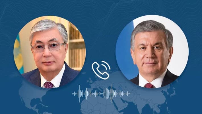 Президенты Узбекистана и Казахстана провели телефонный разговор