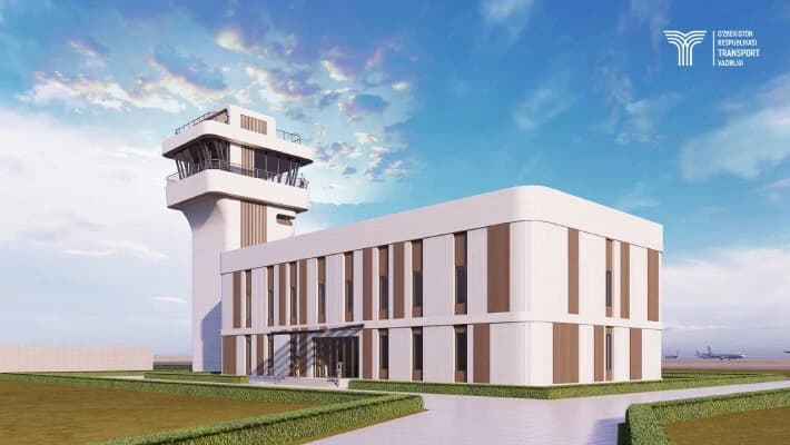 Реконструированный аэропорт Термеза получит новую диспетчерскую вышку  