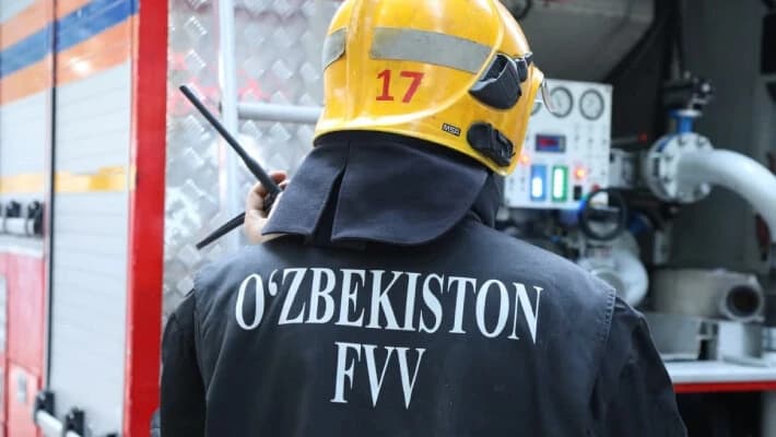В Ташкенте загорелся пассажирский автобус