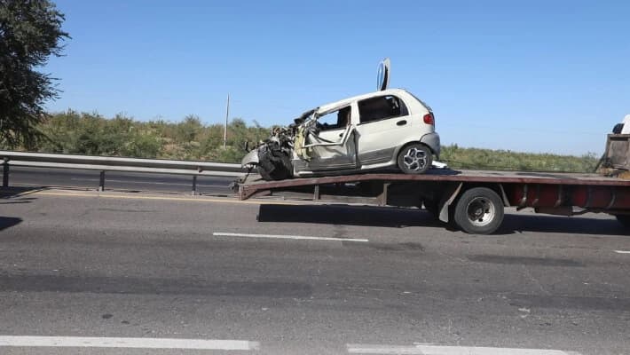 Водитель Matiz погиб при столкновении с грузовиком в Ташобласти