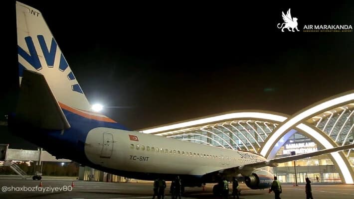 Турецкая SunExpress запустила рейсы из Измира в Самарканд