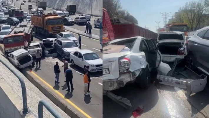 В Ташкенте произошло массовое ДТП