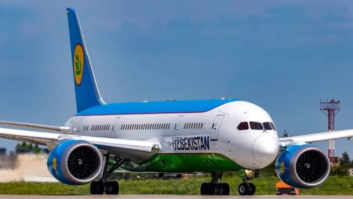 Борт Uzbekistan Airways вернулся после вылета в Ташкент из-за неисправности