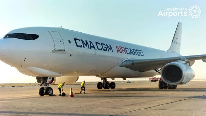 Французская авиакомпания CMA CGM Air Cargo начала выполнять рейсы в Навои