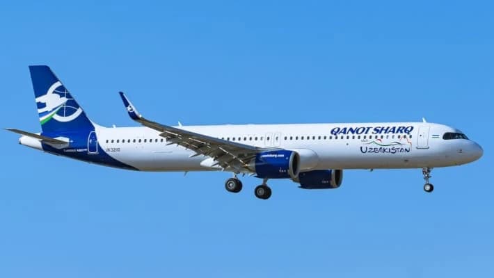 Самолет Qanot Sharq совершил экстренную посадку в Турции