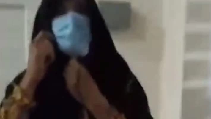 В Андижане задержали мужчину в никабе