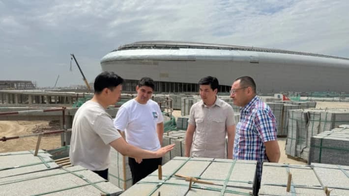 Икрамов осмотрел объекты олимпийского городка для юношеских Азиатских игр