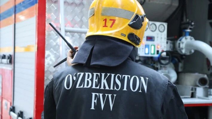 В Сурхандарье произошел пожар на складе «Ферганаазот»