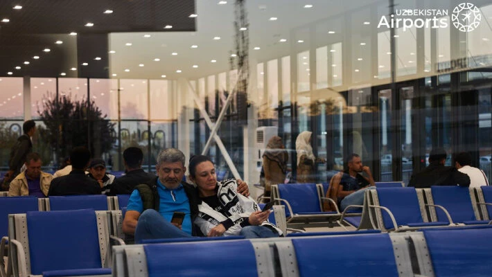 В аэропорту Ташкента открылась зона для встречающих