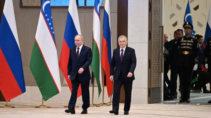 Шавкат Мирзиёев и Владимир Путин