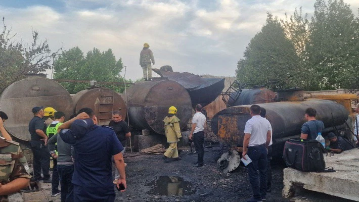 Возгорание началось во время перекачки топлива