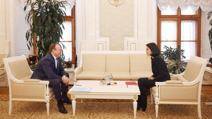 Саида Мирзиёева и Антон Вайно