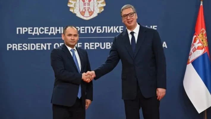 Ойбек Шахавдинов и Александр Вучич