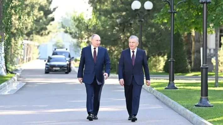 Шавкат Мирзиёев и Владимир Путин