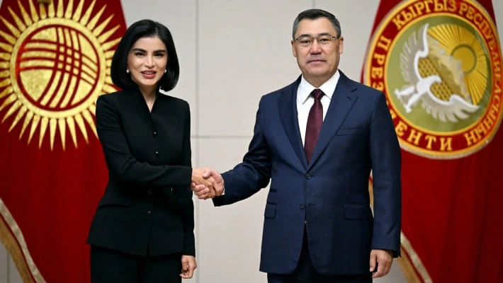 Садыр Жапаров и Саида Мирзиёева