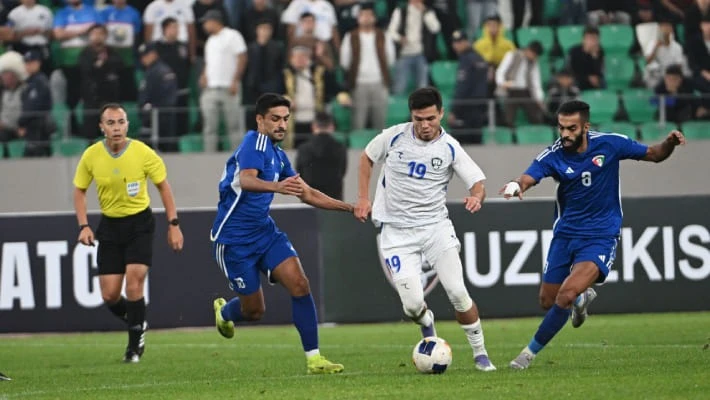 Сборная Узбекистана обыграла Кувейт со счетом 2:0 Сборная Узбекистана обыграла Кувейт со счетом 2:0