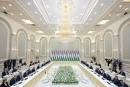 Мирзиёев и Рахмон провели первое заседание Высшего межгоссовета