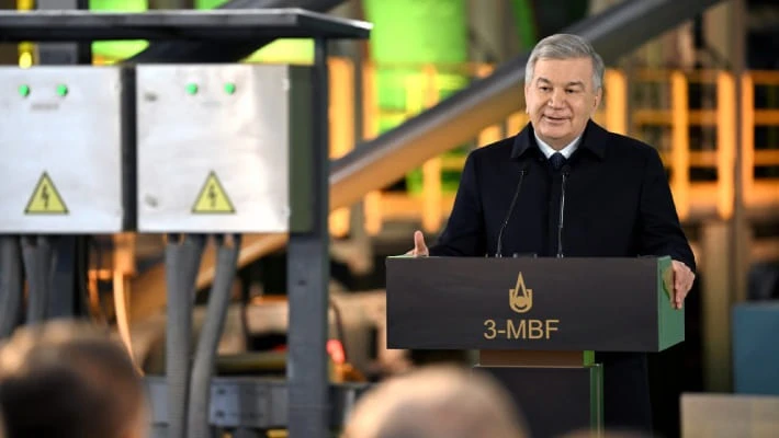 ирзиёев запустил медно-обогатительную фабрику №3 на АГМК ирзиёев запустил медно-обогатительную фабрику №3 на АГМК