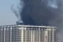 В Ташкенте произошел пожар в строящейся многоэтажке