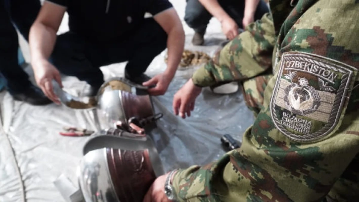 В Узбекистане пресекли контрабанду гашиша на 5 млн долларов в афганских казанах