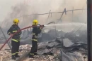 Крупный пожар на рынке в Намангане потушили за два часа